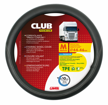 Manson volan camion Club premium - M - Ø 44/46cm - Negru [6]
