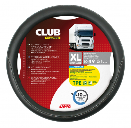 Manson volan camion Club premium - XL - Ø 49/51cm - Negru [3]
