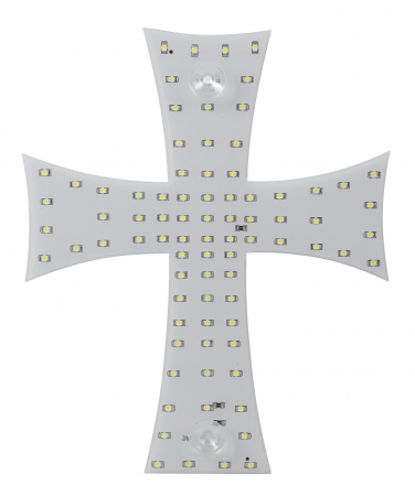 Ornament interior cu LED-uri New Series 24V - Cruce - Alb [2]