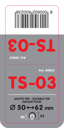 Ornament toba esapament TS-03, din otel inoxidabil lustruit, sunet sport, racordare Ø50-62mm [2]