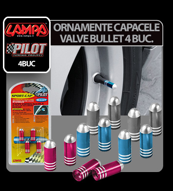 Ornamente capacele valve Bullet 4buc - Titan [4]