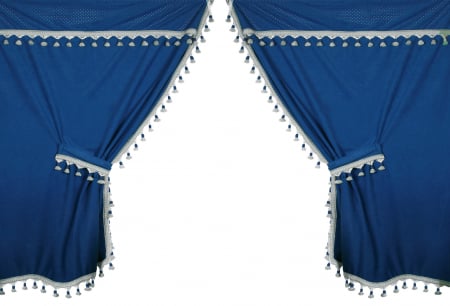 Accesorii camion - Perdele camion Premiere 9buc - Albastru