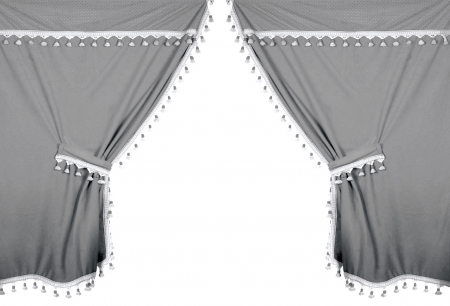  Accesorii interior camion  - Perdele camion Premiere 9buc - Gri