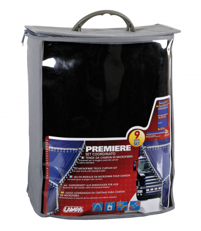 Perdele camion Premiere 9buc - Negru [2]