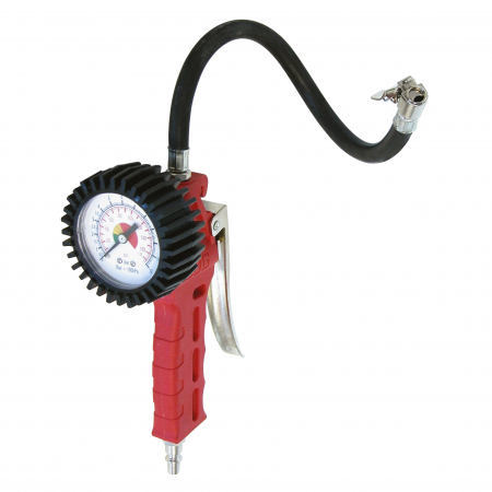 Accesorii auto garaj service - Pistol aer pentru umflat cu manometru profesional Carpoint