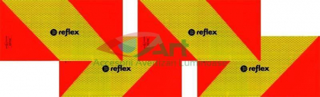 Placi reflectorizante vehicul scurt Reflex set 4buc [6]