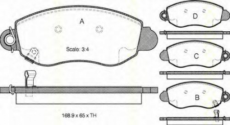 Placute frana fata Ford Tranzit (00-06) [2]