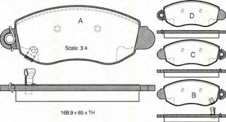 Placute frana fata Ford Tranzit (00-06) [1]