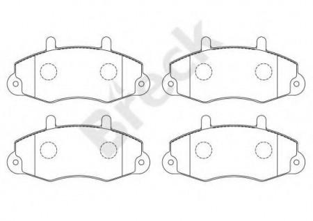 Placute frana fata Ford Tranzit (91-00) [1]