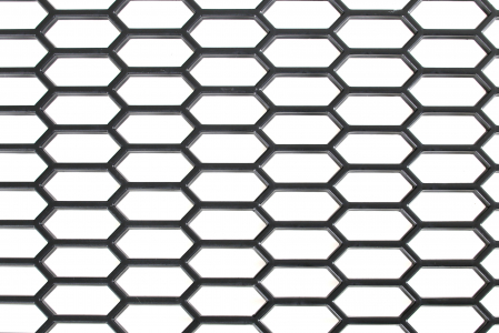 Plasa grila spoiler plastic Negru - Hexagon mare 15x35mm - 120x40cm [5]