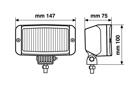 Proiector auto Prox alb 12V 1buc - Ceata [9]