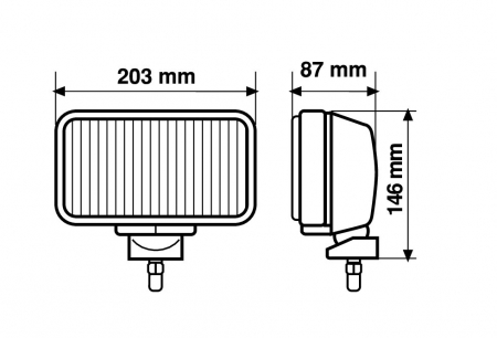 Proiector inox Maxtel dreptunghiular 1buc - Ceata [12]