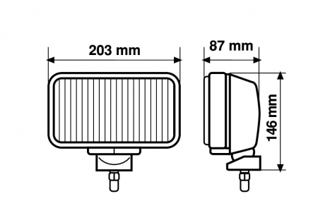 Proiector inox Maxtel dreptunghiular 1buc - Profunzime [12]