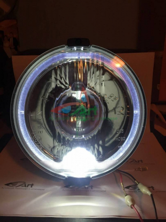 Proiector rotund diametru 183 cu Angel.Y -alb.Crom 24v [5]
