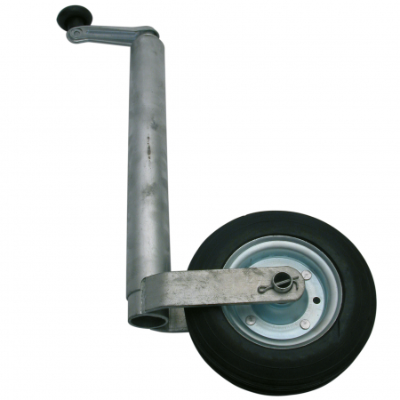 Accesorii remorca auto - Roata de sprijin remorca cu tija Ø48mm si roata din cauciuc plin Carpoint