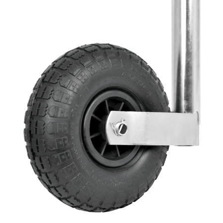 Roata de sprijin remorca cu tija Ø48mm si roata umflata Carpoint [4]