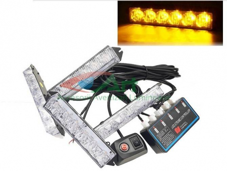 Proiectoare si leduri - Set 4 stroboscoape 6 LED/unitate MAR511