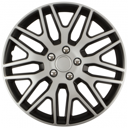 Capace Roti - Set capace roti auto Cridem Dakar NC 4buc - Argintiu/Negru - 16''