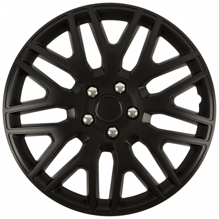 Capace Roti - Set capace roti auto Cridem Dakar NC 4buc - Negru/Crom - 16''