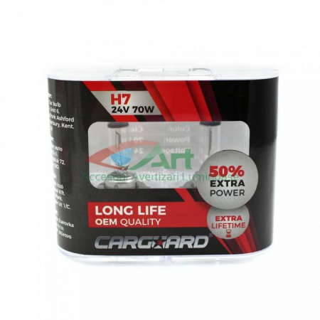 Set de 2 becuri H7 LONG LIFE 70W - Alb Xenon 24V [8]