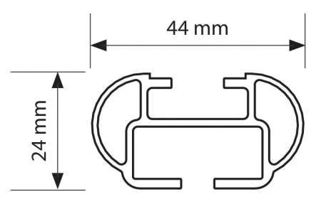 Set suporti portbagaj complet Kuma din aluminiu, montaj pe bare longitudinale 2buc - M - 122cm [19]