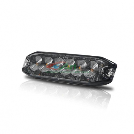 Stroboscop cu 6 LED Galben Hunter Slim 12v-24v [15]