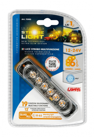 Stroboscop multifunctional 6LED 12/24V - Portocaliu [9]