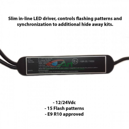 Stroboscop profesional Crystal 8LED Hide Away 32w/modul (set 2buc) [14]