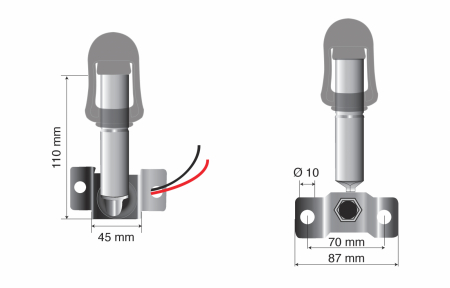 Suport pentru girofar cu priza DIN 12/24V - Fix-8 [7]