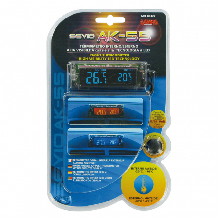 Termometru int-ext Seyio AK-55 doua culori 12/24V [5]
