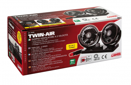 Ventilator dublu cu 2 viteze Ø4'' Twin-Air 24V [13]