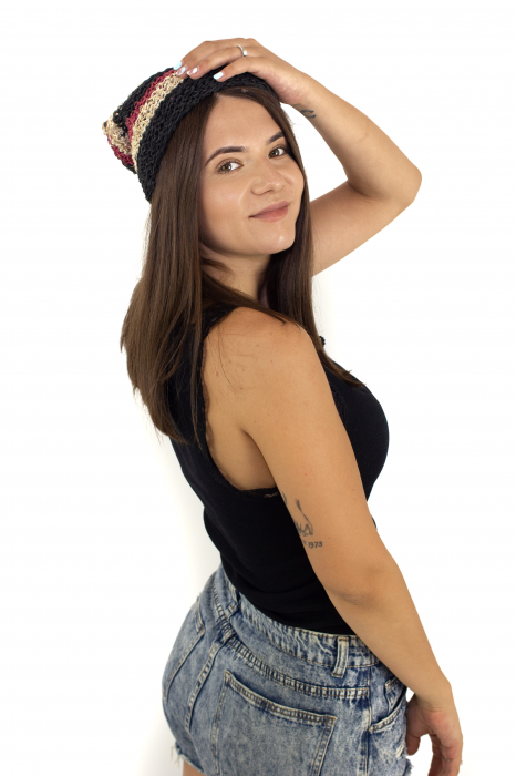 Beanie din canepa in trei culori - Model 1 [2]