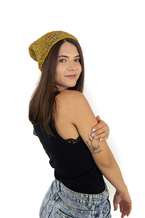 Beanie din canepa in trei culori - Model 10 [2]
