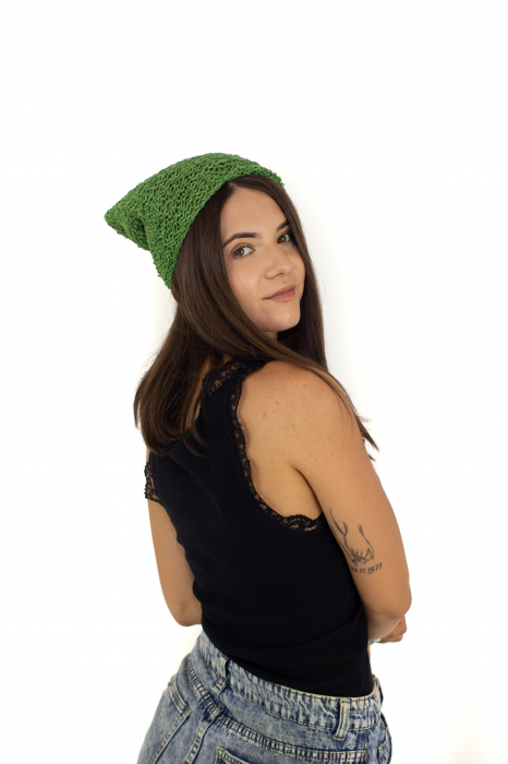 Beanie din canepa lejera - Portocaliu [2]