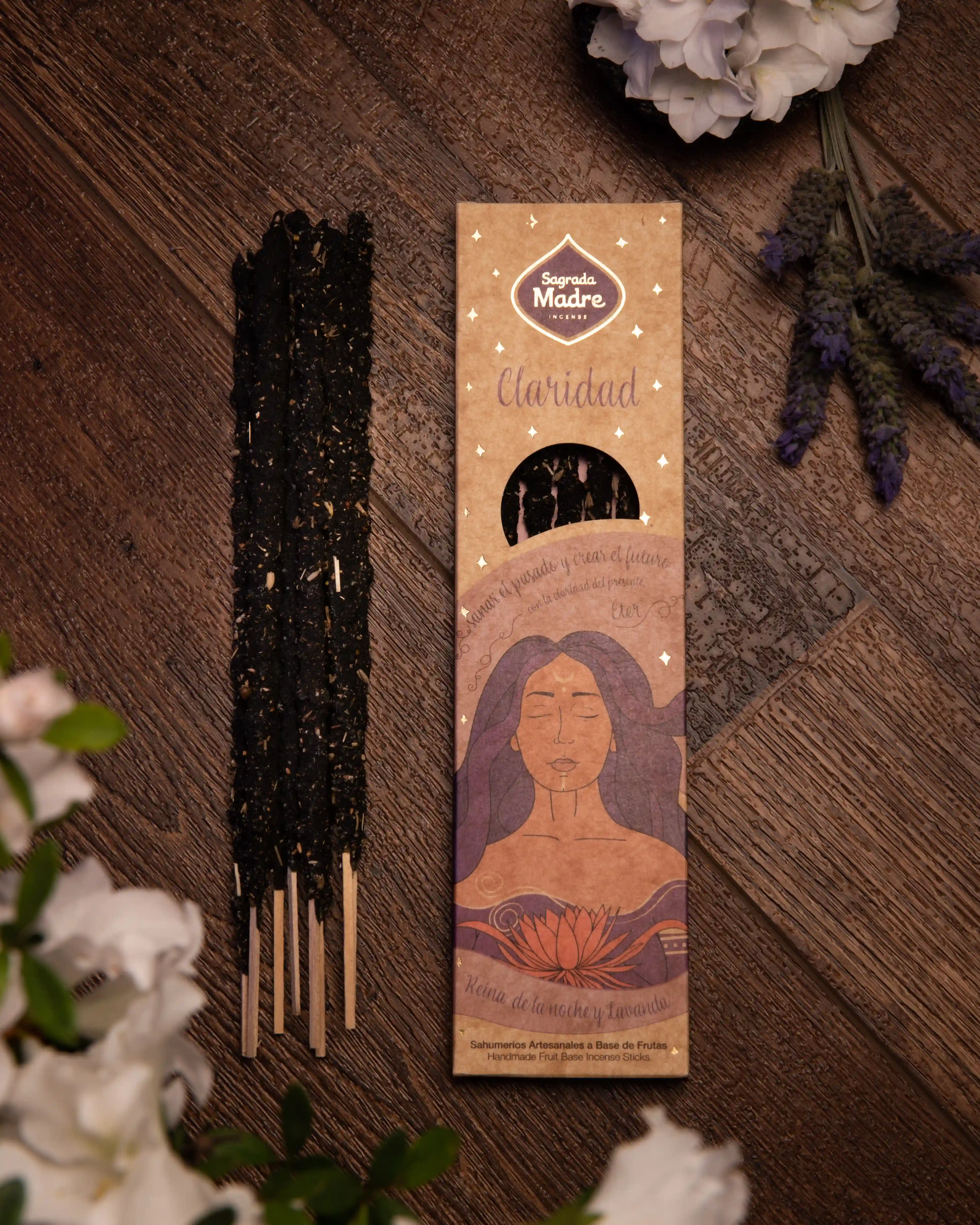 Bețișoare Parfumate Luxury Sagrada Madre Colecția 5 Elementos – Eter (Flower Queen of the Night & Lavander) – Claridad (Clarity) [8]