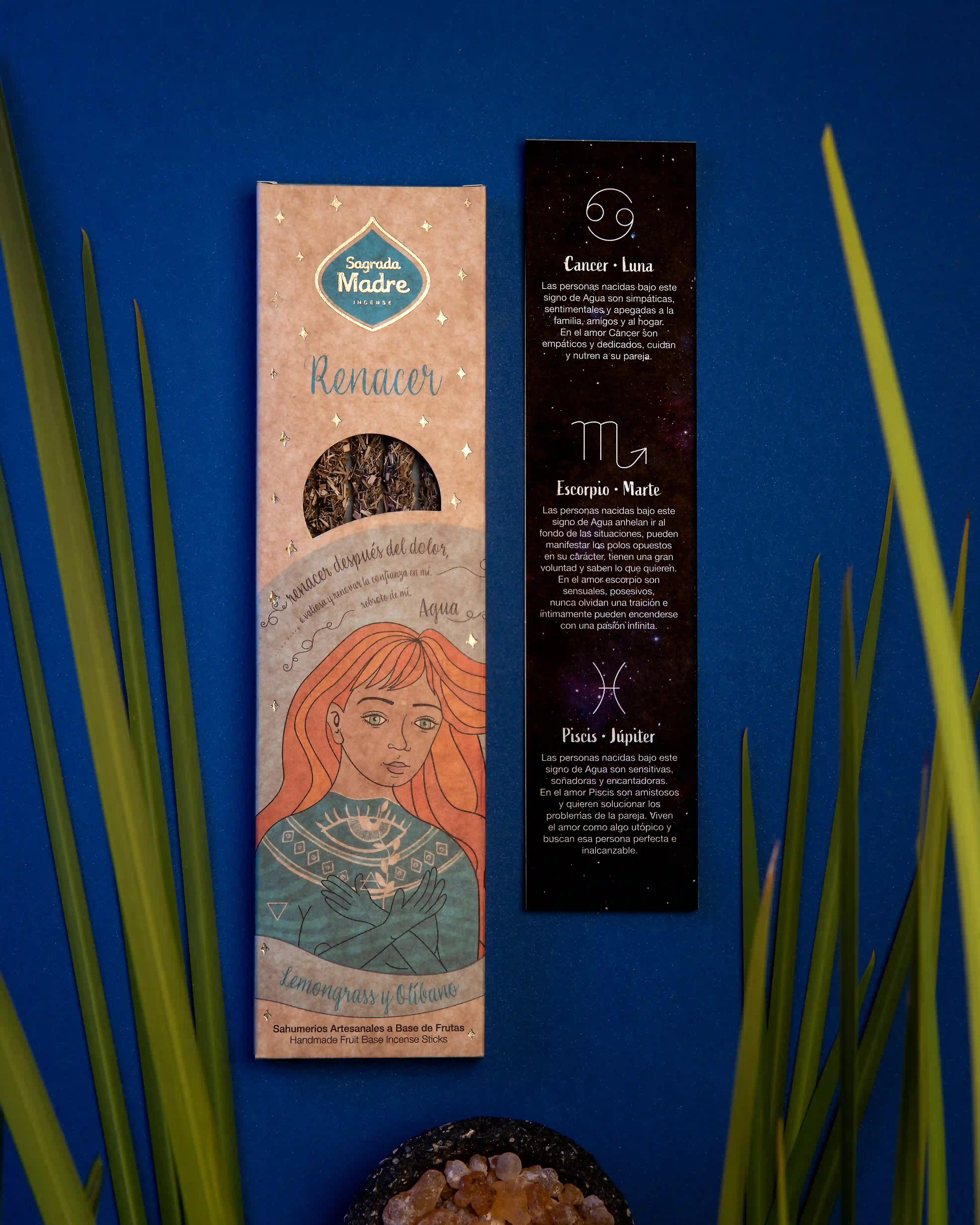 Bețișoare Parfumate Luxury Sagrada Madre Colecția 5 Elementos – Agua (Lemongrass and Frankincense) – Renacer (Rebirth) [4]