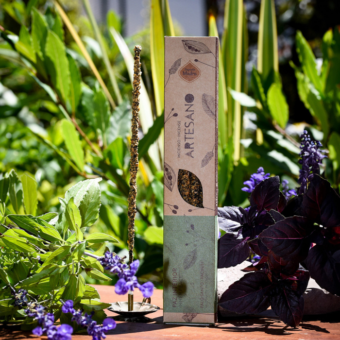 Bețișoare Parfumate Luxury Sagrada Madre Colecția Artesano - Palo Santo y Pachuli (Inner Peace) [1]