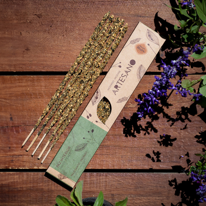 Bețișoare Parfumate Luxury Sagrada Madre Colecția Artesano - Palo Santo y Pachuli (Inner Peace) [4]