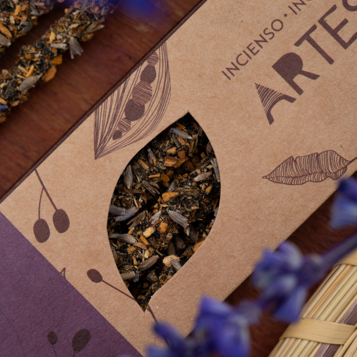 Bețișoare Parfumate Luxury Sagrada Madre Colecția Artesano - Palo Santo y Lavanda (Harmony and Relaxation) [4]