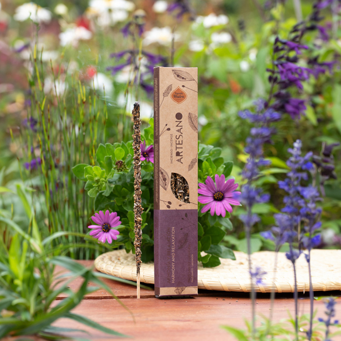 Bețișoare Parfumate Luxury Sagrada Madre Colecția Artesano - Palo Santo y Lavanda (Harmony and Relaxation) [1]