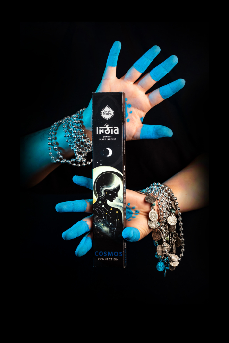 Bețișoare Parfumate Luxury Sagrada Madre Colecția India Black  - Cosmos (Conexiune Spirituală) [4]