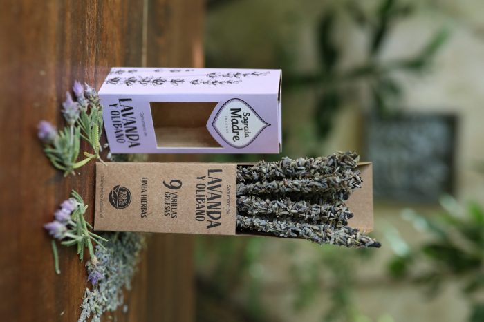 Bețișoare Parfumate Luxury Sagrada Madre Colecția Linea Hierbas – Lavender Flowers and Olibanum [4]