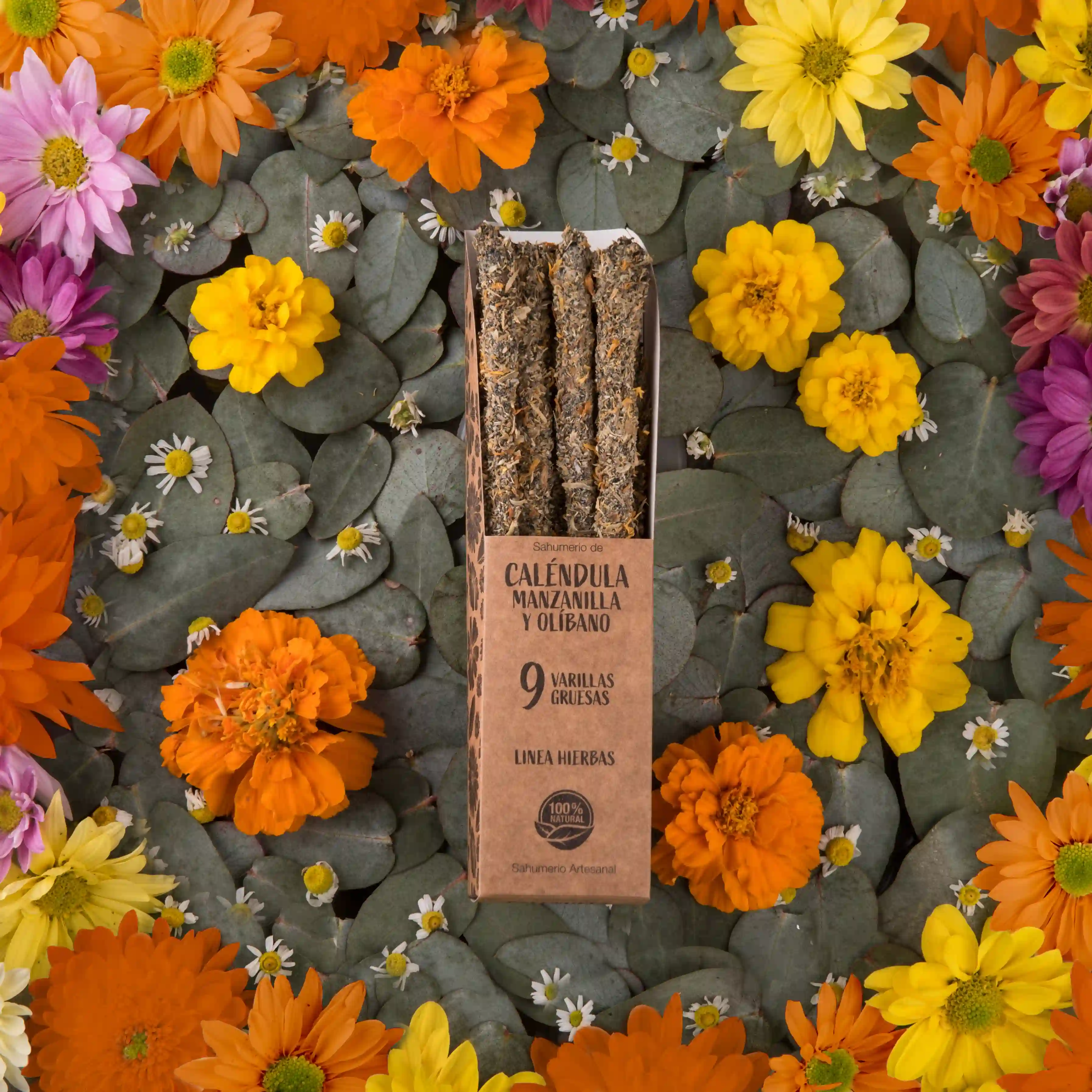 Bețișoare Parfumate Luxury Sagrada Madre Colecția Linea Hierbas – Calendula Manzanilla y Olibano [3]