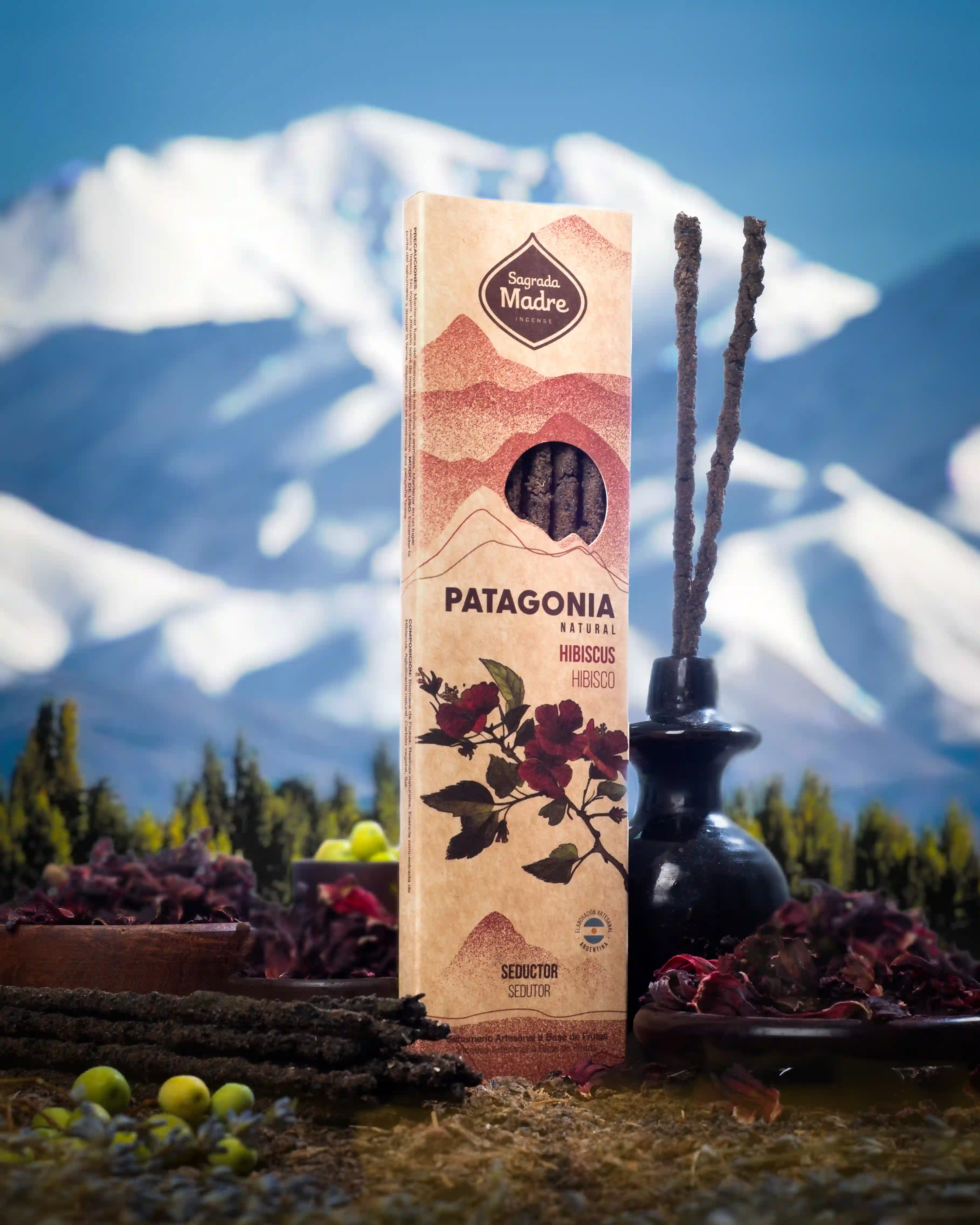 Bețișoare Parfumate Luxury Sagrada Madre Colecția Patagonia – Hibiscus (Seductive) [1]