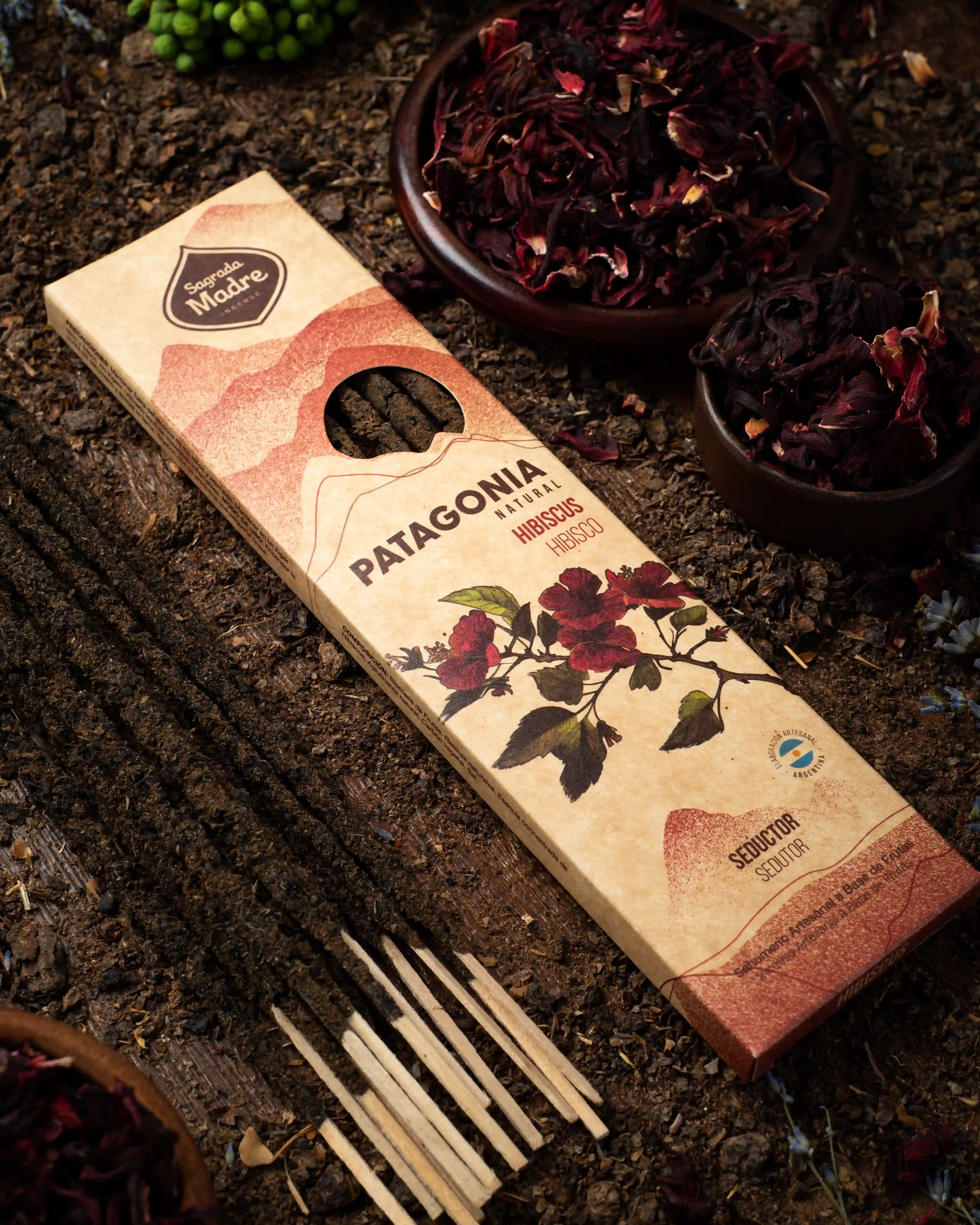 Bețișoare Parfumate Luxury Sagrada Madre Colecția Patagonia – Hibiscus (Seductive) [4]
