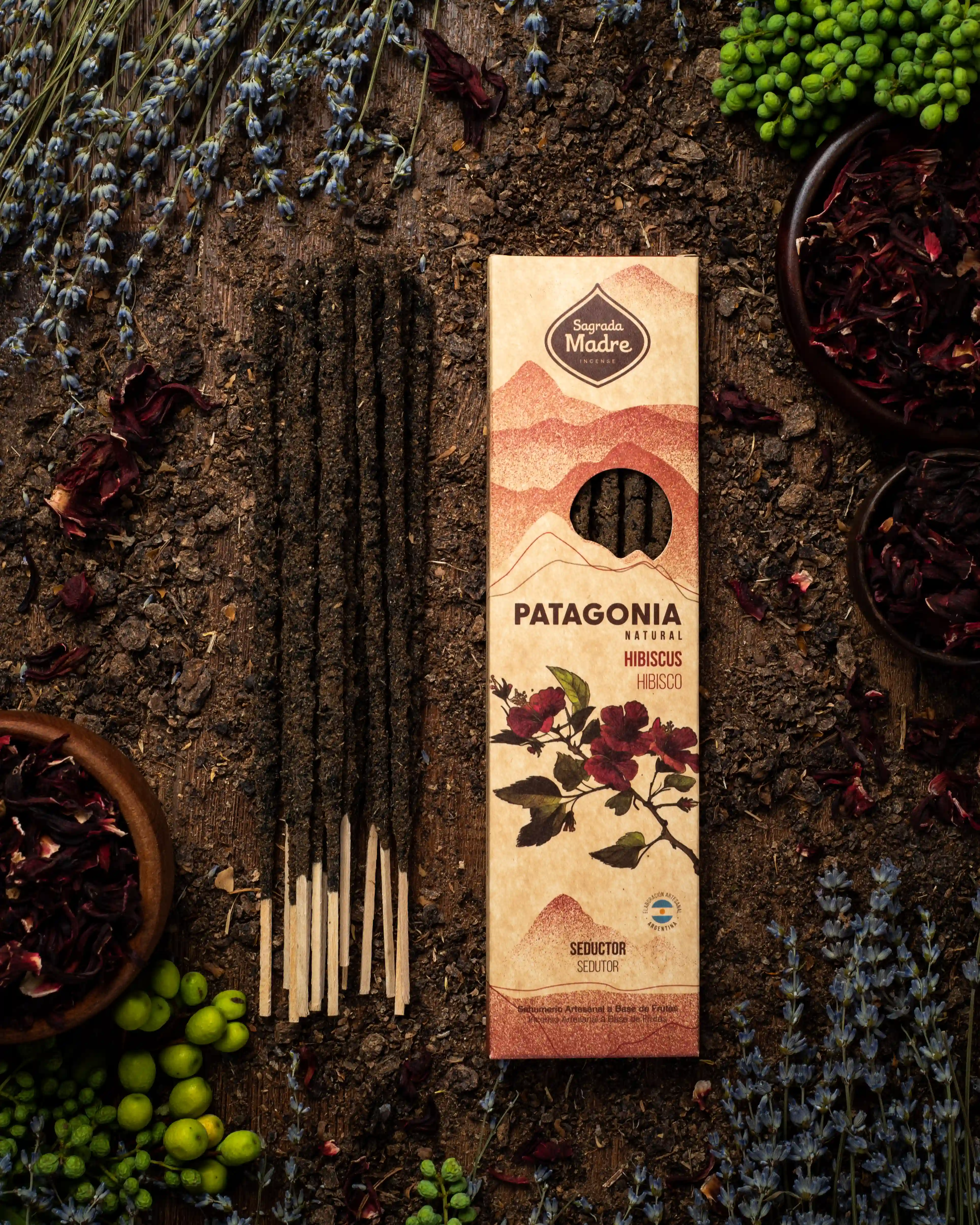 Bețișoare Parfumate Luxury Sagrada Madre Colecția Patagonia – Hibiscus (Seductive) [5]