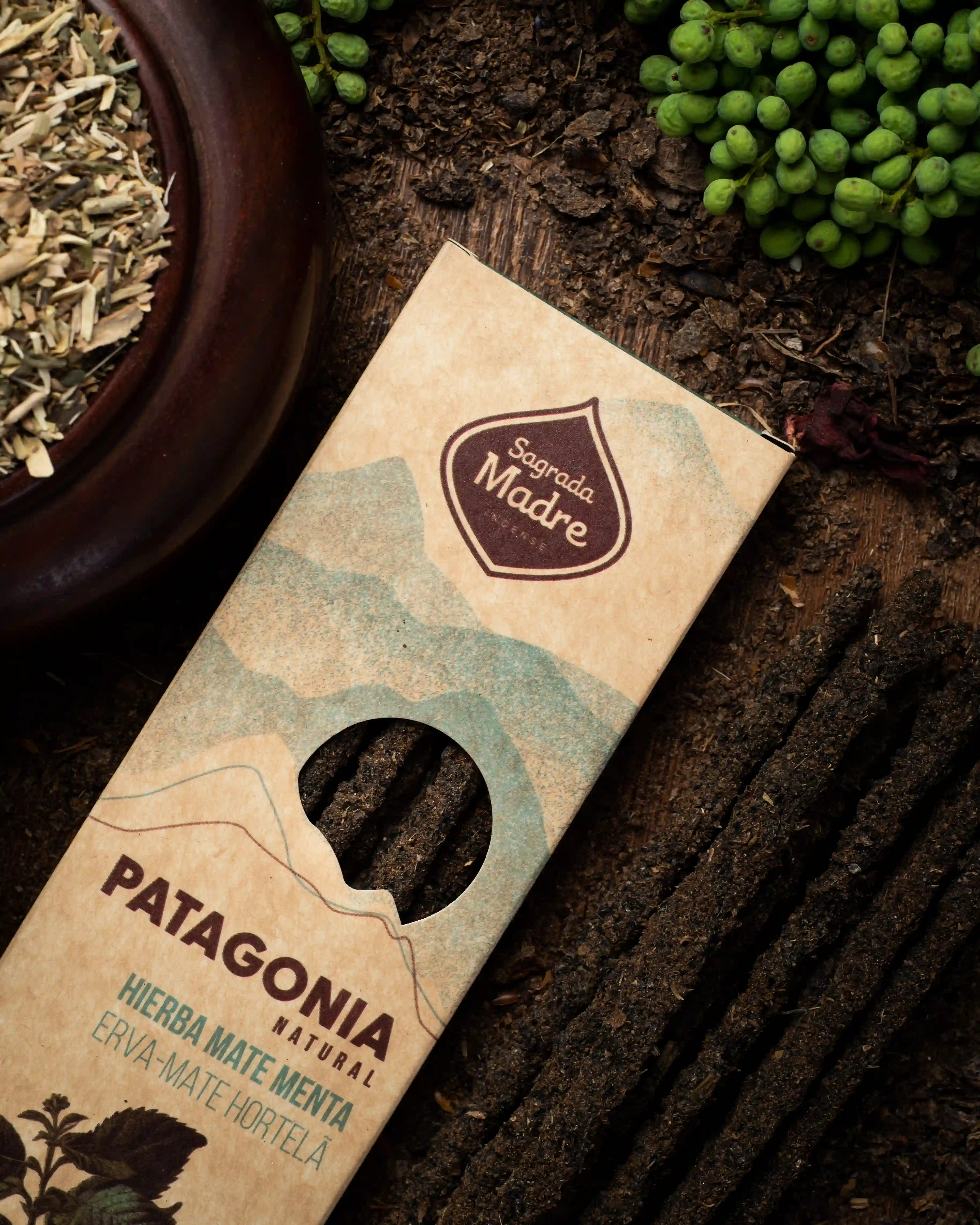 Bețișoare Parfumate Luxury Sagrada Madre Colecția Patagonia – Yerba Mate Menta (Estimulante Natural) [2]