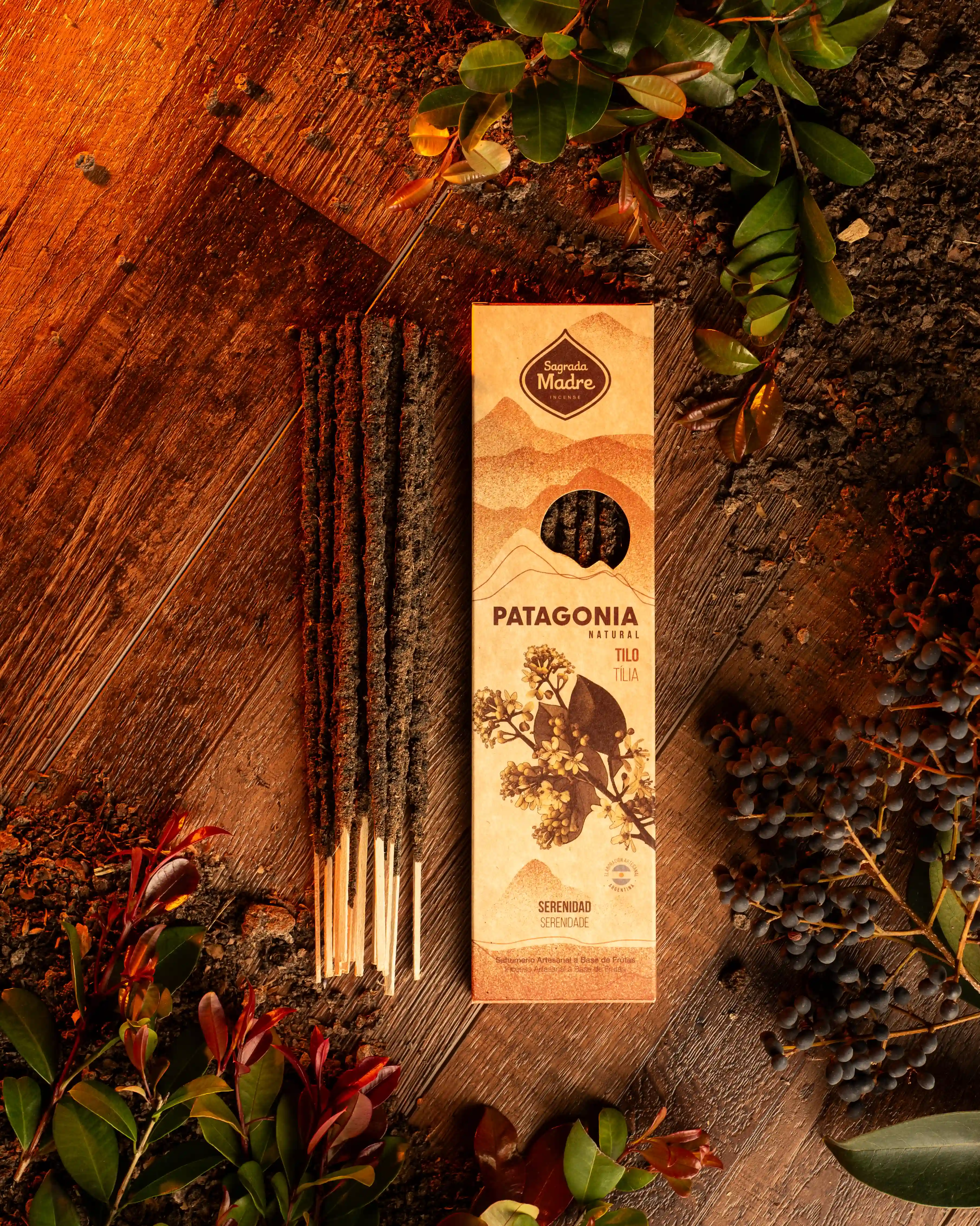 Bețișoare Parfumate Luxury Sagrada Madre Colecția Patagonia – Tilo (Serenidade) [1]