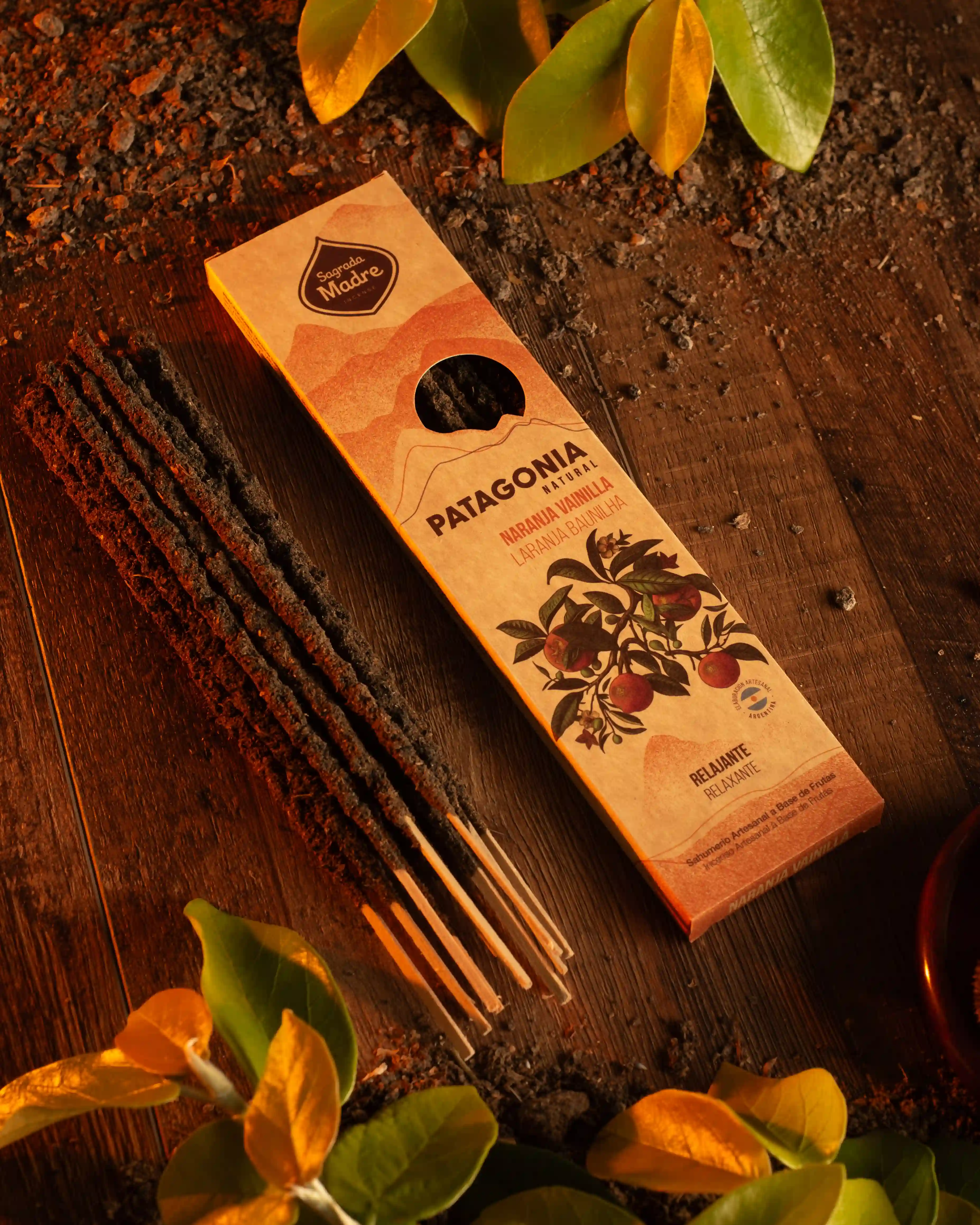 Bețișoare Parfumate Luxury Sagrada Madre Colecția Patagonia – Naranja Vanilla (Relaxing) [3]