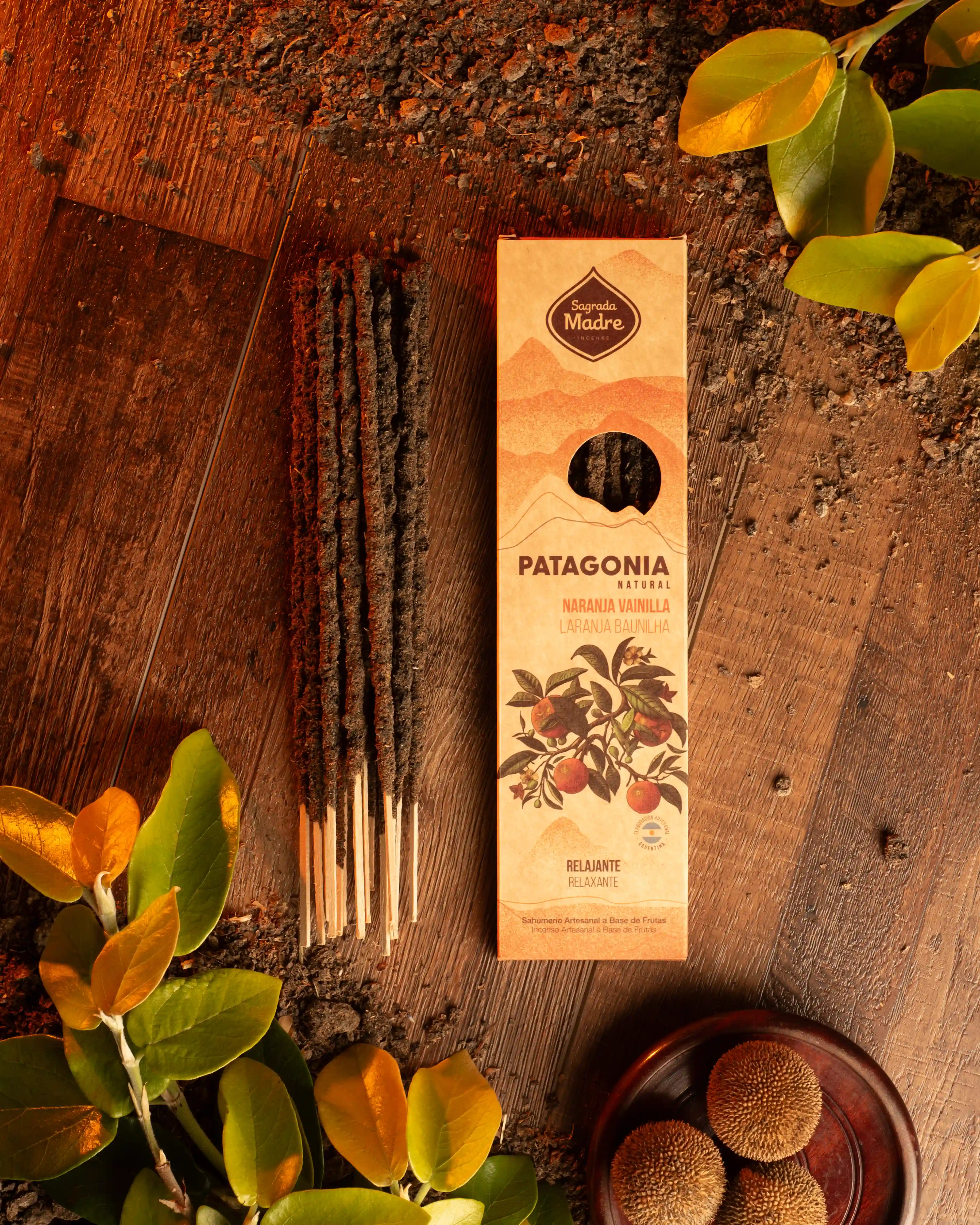 Bețișoare Parfumate Luxury Sagrada Madre Colecția Patagonia – Naranja Vanilla (Relaxing) [1]